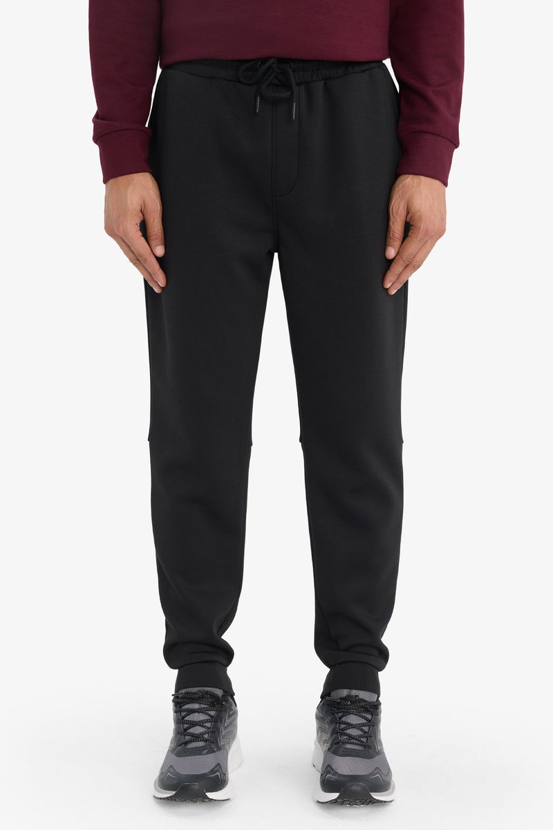 DeFacto Black Man Slim Fit Scuba Fabric Jogging Casual - Image 3